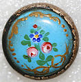 Button, enamel, French
