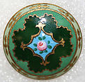 Button, enamel, French