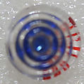 Button, glass, American or European