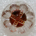 Button, glass, American or European