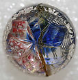 Button, glass, American or European
