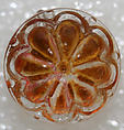 Button, glass, American or European