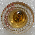Button, glass, American or European