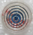 Button, glass, American or European