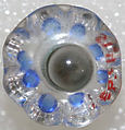 Button, glass, American or European