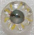Button, glass, American or European