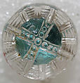 Button, glass, American or European