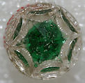 Button, glass, American or European