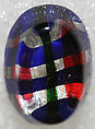 Button, glass, American or European