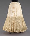 Wedding petticoat, silk, American