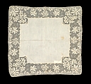Handkerchief, Linen, silk, American