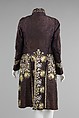 Court suit, silk, probably French