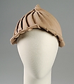 Cloche, Sally Victor (American, 1905–1977), Wool, American