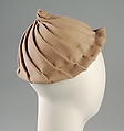 Cloche, Sally Victor (American, 1905–1977), Wool, American