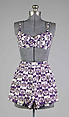 Bathing suit, Carolyn Schnurer American, Cotton, American