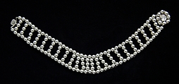 "Duchess Choker", Jacques Fath French, plastic, metal, rhinestones, American