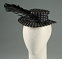 Hat, Madame Agnès  French, Silk, feathers, French