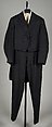 Evening suit, Wool, American