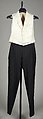 Evening suit, Wool, American
