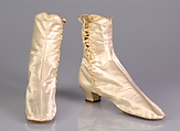 Wedding boots, Edwin C. Burt & Co., Silk, American