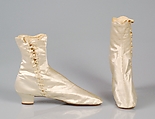 Wedding boots, Edwin C. Burt &amp; Co., Silk, American