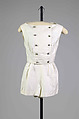 Bathing suit, Carolyn Schnurer (American, born New York, 1908–1998 Palm Beach, Florida), Cotton, elastic, metal, American