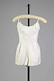 Bathing suit, Carolyn Schnurer (American, born New York, 1908–1998 Palm Beach, Florida), Cotton, elastic, metal, American