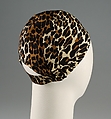 Cap, Sally Victor (American, 1905–1977), Silk, wool, American