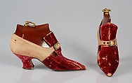 Evening shoes, Pierre Yantorny (Italian, 1874–1936), Silk, rhinestones, French