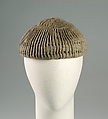 Skullcap, Sally Victor American, Wool, silk, American