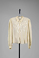 Blouse, Silk, probably French