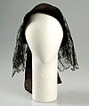 Evening hat, Schiaparelli (French, founded 1927), Silk, French