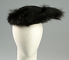Hat, Wool, fur, possibly French