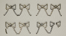 Shoe clips, André Perugia  French, Metal, rhinestones, French