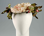 Hat, Mainbocher  French and American, Cotton, silk, metal, American