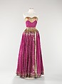 Evening dress, Mainbocher (French and American, founded 1930), Silk, metal, American