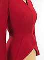 Jacket, Charles James (American, born Great Britain, 1906–1978), wool, silk, American