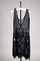 Evening dress, Silk, beads, sequins, American