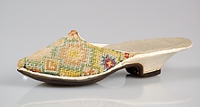 Mules, Silk, linen, leather, European