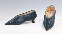 Slippers, leather, probably British