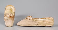 Evening slippers, P. Rouillier, Silk, French