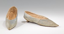 Slippers, leather, probably British