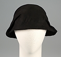 Cloche, Suzanne Talbot, Wool, plastic, French