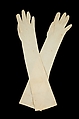 Evening gloves, Cotton, American