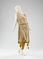 Evening ensemble, Attributed to Callot Soeurs (French, active 1895–1937), silk, metal, French