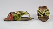 Pattens, Leather, silk, British