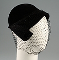 Hat, John P. John (American, born Germany, 1902–1993), Silk, American