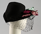 Hat, Wool, silk, American