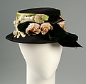 Dinner hat, John-Frederics, Inc.  American, Wool, synthetic, sequins, American