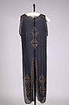 Evening overdress, Attributed to Gallenga (Italian, 1918–1974), Silk, metallic, Italian